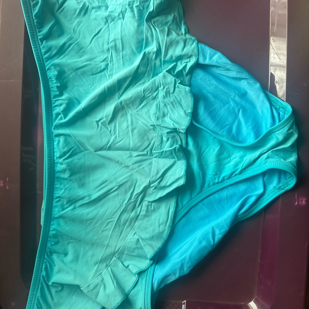 Lands' End Aqua Swim Bottom with Ruffle